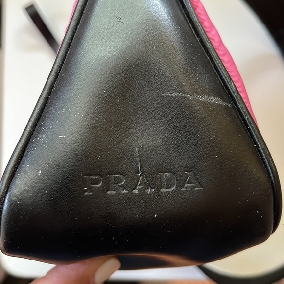 NWT Y2K PRADA vintage hot pink/black leather - Picture 2 of 11
